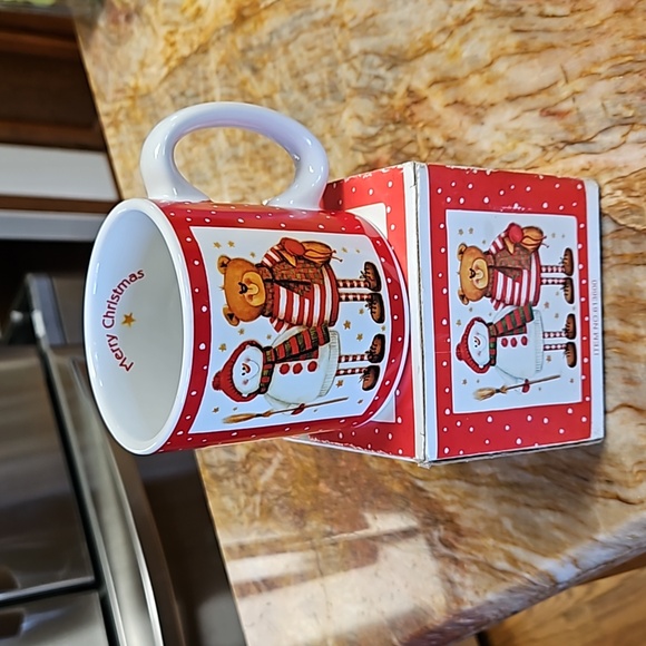 BURTON & BURTON Merry Christmas Coffee Mug Cup - Picture 1 of 4